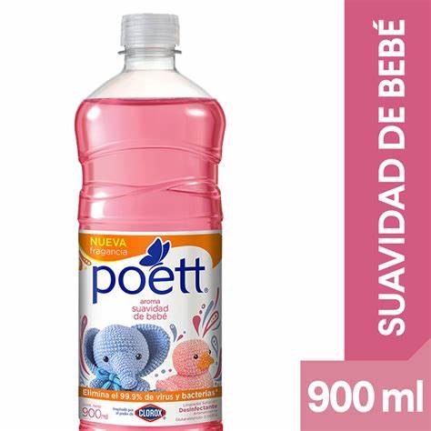 Limpiador de Piso Poett Suavidad de Bebe 900 ml