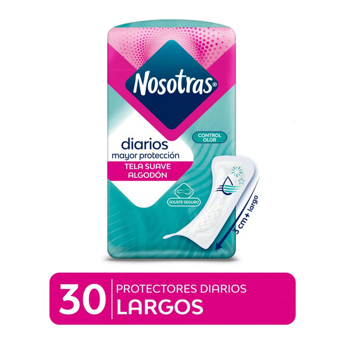 Protectores Diarios Nosotras Largo 30 unds.