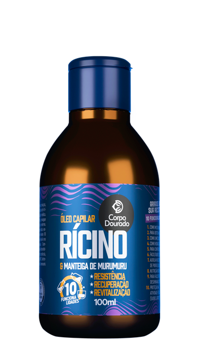 Aceite Capilar Ricino y manteca de Murumbu 100ml Corpo Dourado