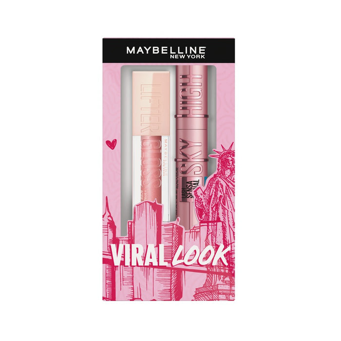 Set Maybelline Mascara Sky High + Lifter Gloss