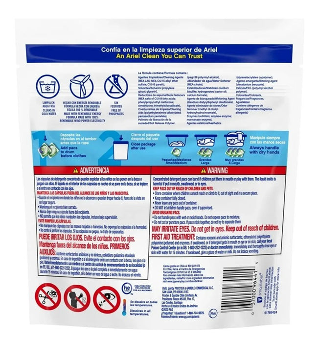 Detergente en capsulas Ariel Pods 16unds