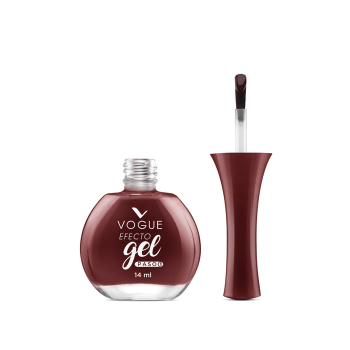 Esmaltes Vogue Efecto Gel Autentica 14ml (Burdeo)