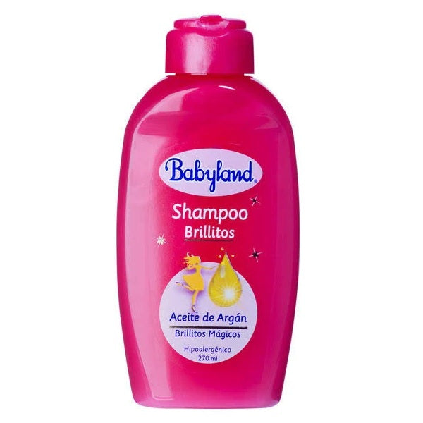 Shampoo Babyland pequeño Brillitos de Argán 270ml