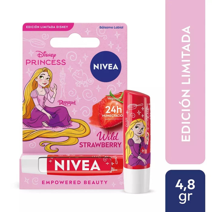 Bálsamo Labial Nivea Wild Strawberry Princesas