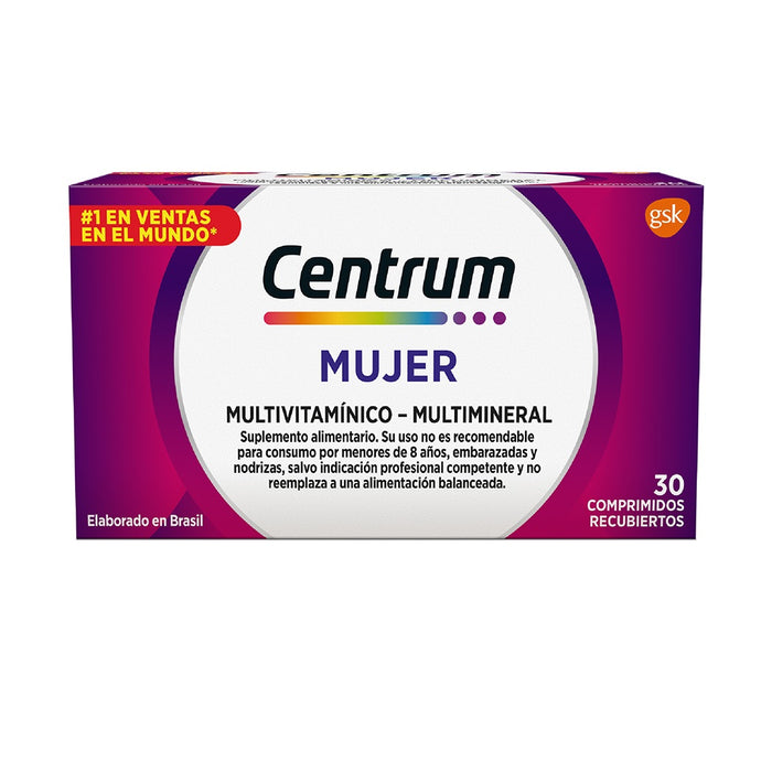 Multivitamínico Centrum Mujer 30 Comprimidos