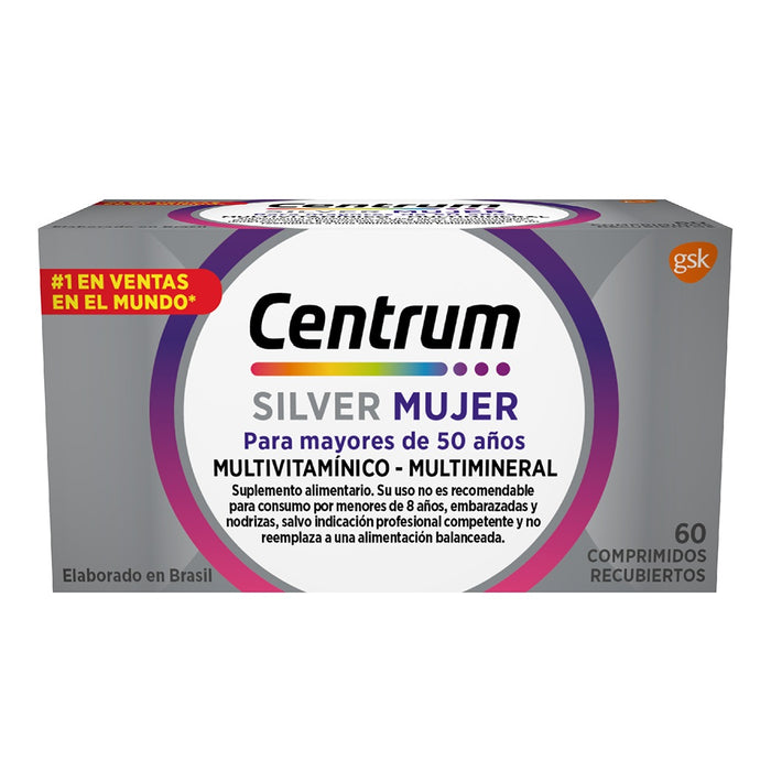 Multivitamínico Centrum Silver Mujer 30 Comprimidos