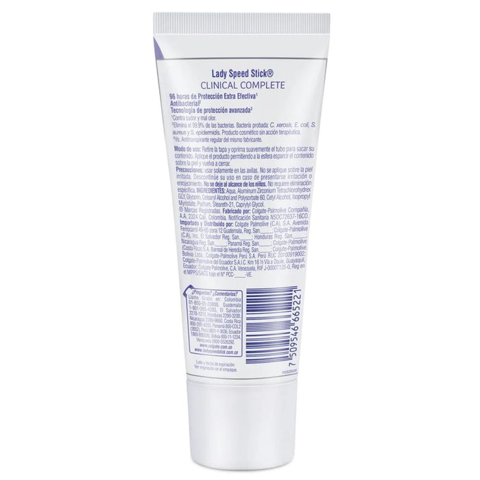 Desodorante Crema Mujer Clinincal Lady Speed Stick Antibacterial 70g