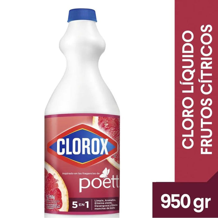 Cloro Liquido Clorox Pureza Citrica 950g