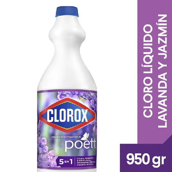 Cloro Liquido Clorox Flores de Lavanda 950gr