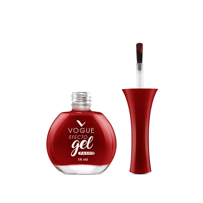 Esmaltes Vogue Efecto Gel Determinada 14ml (Rojo Oscuro)