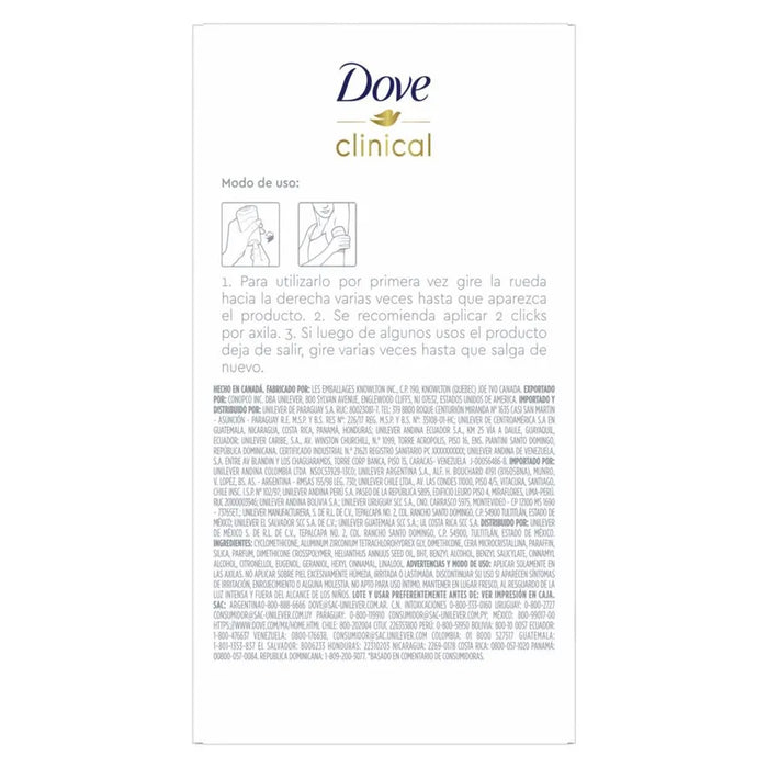 Desodorante Dove Clinical Antitranspirante Original 48gr