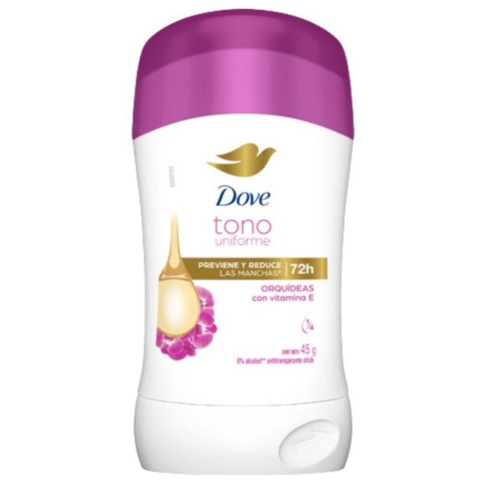 Desodorante Dove Barra Tono Uniforme Orquidea 45g