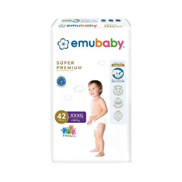 Pañales Emubaby premium XXXG 42unds