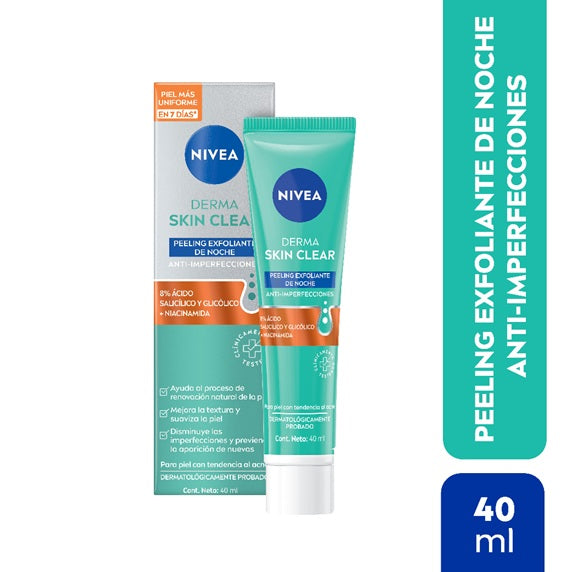 Exfoliante Nivea Derma Skin Clear 40ml