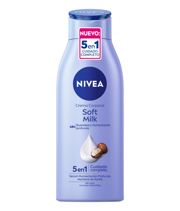 Crema corporal Nivea Soft Milk 400ml