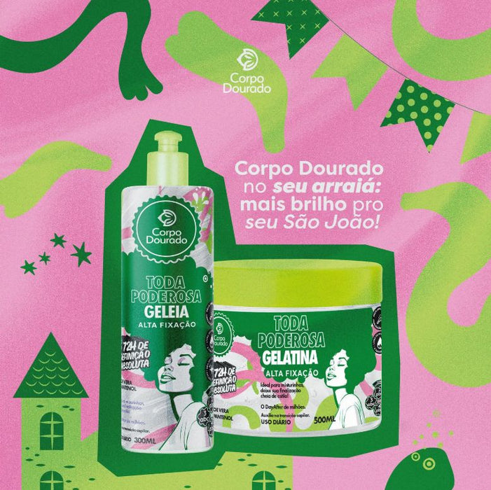 Gel Toda Poderosa Alta Fijacion 500 Gr Corpo Dourado