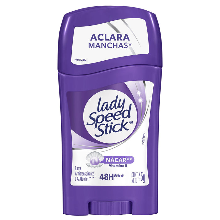 Desodorante barra Lady Speed Stick Nacar Dermo Aclarado 50gr