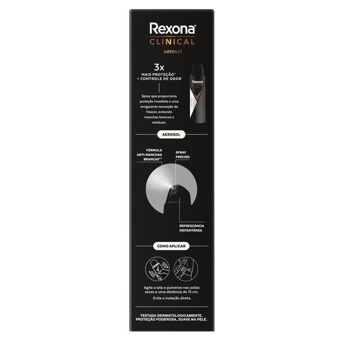 Desodorante spray Rexona Clinical Men invisible 150ml