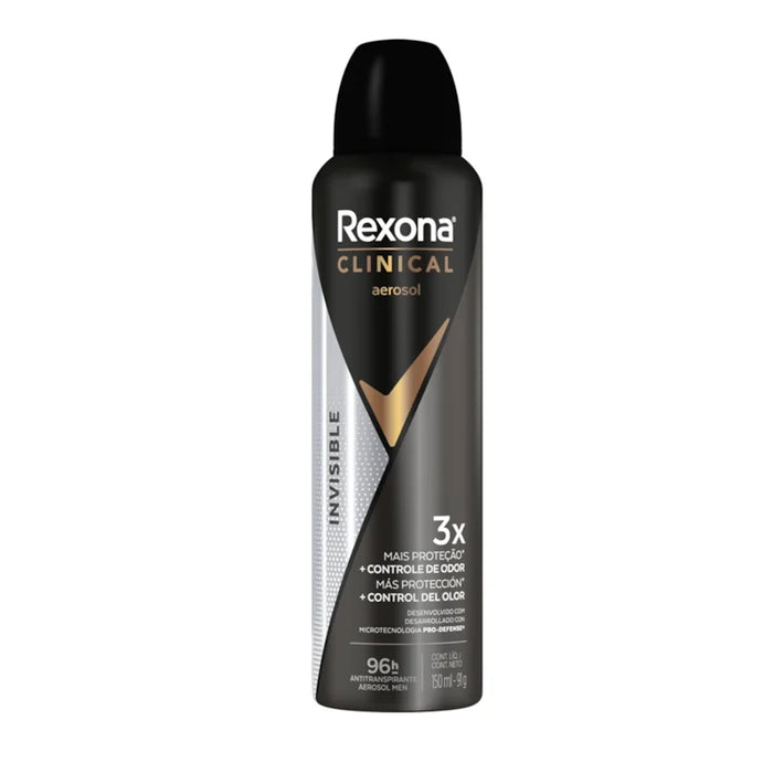 Desodorante spray Rexona Clinical Men invisible 150ml