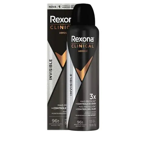 Desodorante spray Rexona Clinical Men invisible 150ml