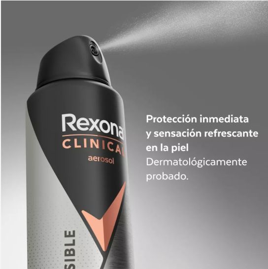 Desodorante spray Rexona Clinical Men invisible 150ml