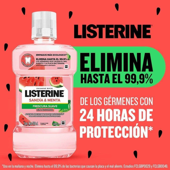 Enjuague Bucal LISTERINE Sandia Sin Alcohol 500ml