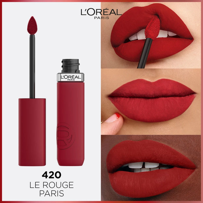 Labial Loreal INFALLIBLE Le Matte Le Rouge Paris 420