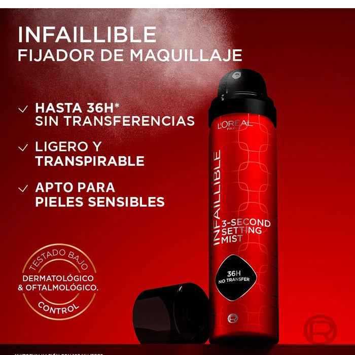 Spray Loreal Fijador de maquillaje 75ml