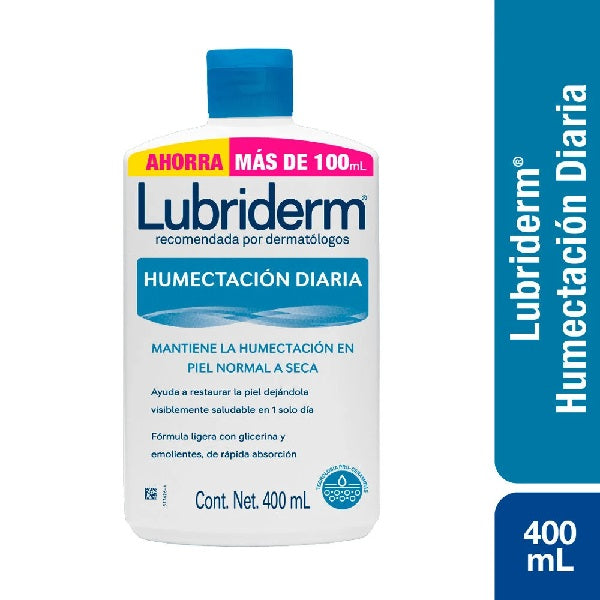 Crema LUBRIDERM  Humectacion diaria OFERTA 400ml