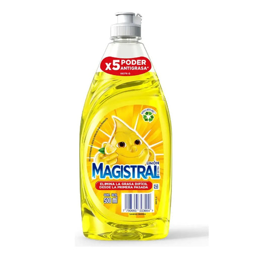 Lavalozas Magistral Limón 500ml — botella amarilla