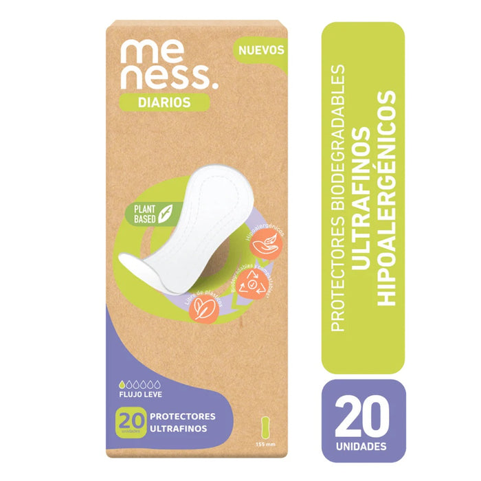 Protectores Diarios Ultradelgados Meness 20unds