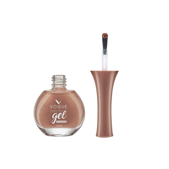 Esmaltes Vogue Efecto Gel Mocha 14ml (Café Claro)