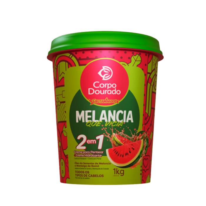 Crema Sandia que envicia 1 Kilo 2 en 1 Corpo Dourado