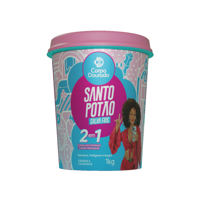 Crema Santo Potao 1 Kilo 2 en 1 Corpo Dourado