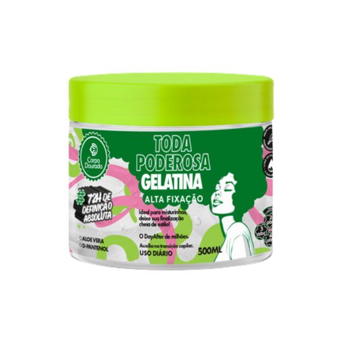 Gel Toda Poderosa Alta Fijacion 500 Gr Corpo Dourado