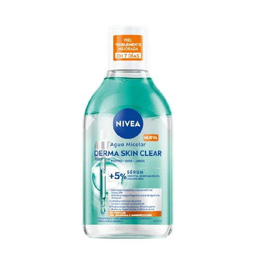 Agua Micelar Bifasica Nivea Derma Skin Clear 400ml