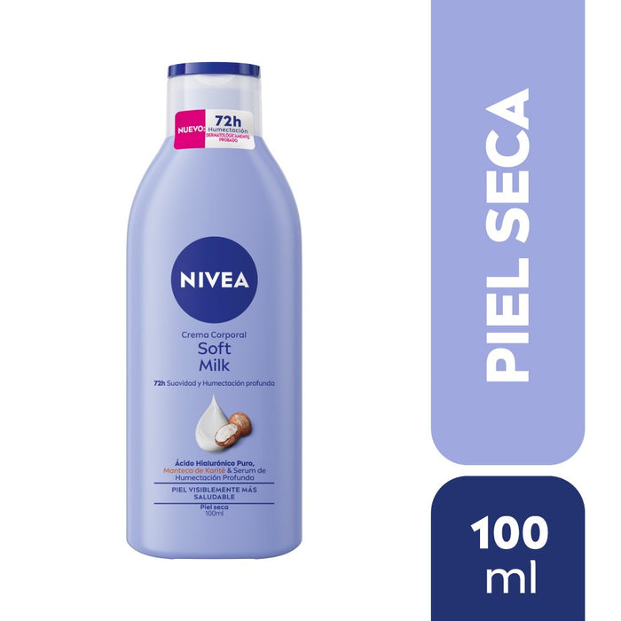Mini Crema corporal Nivea Soft Milk 100ml