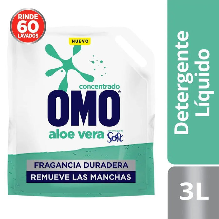 Detergente Liquido Omo Aloe Doypack 3 litros