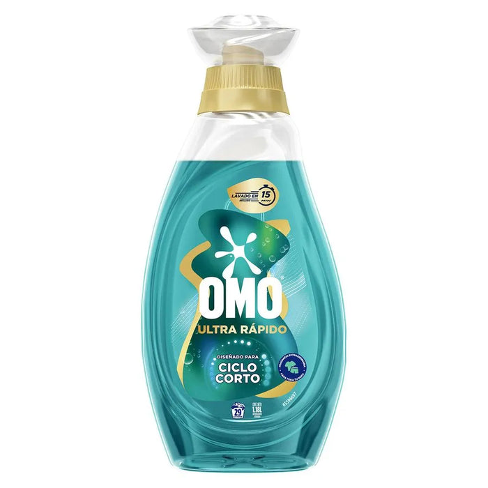 Detergente Liquido Omo Lavado Rapido Verde 1.8L