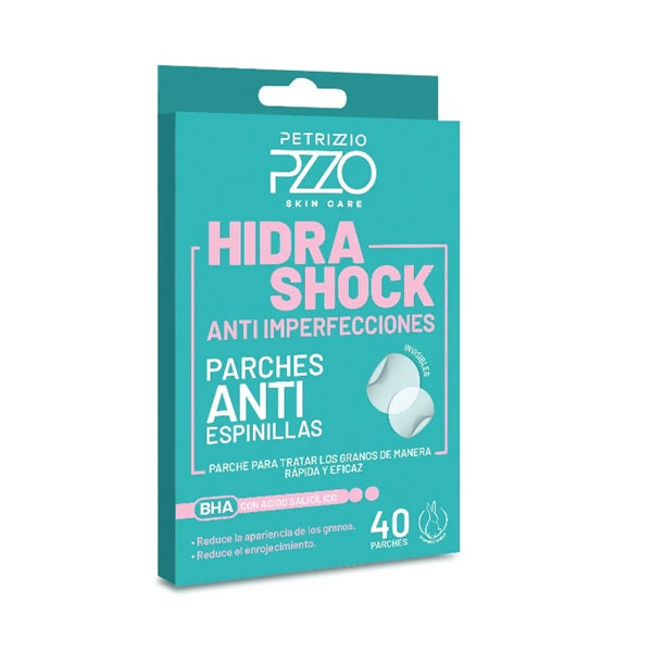 Parches Anti Espinillas Petrizzio Hidrashock Anti imperfecciones 40unds