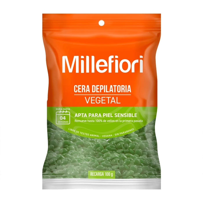 Cera Depilatoria Perlas Vegetal Millefiori  100 g