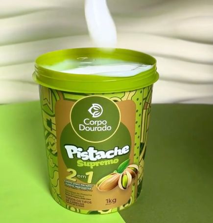 Crema Pistacho Supremo 1 Kilo 2 en 1 Corpo Dourado