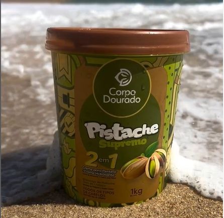 Crema Pistacho Supremo 1 Kilo 2 en 1 Corpo Dourado
