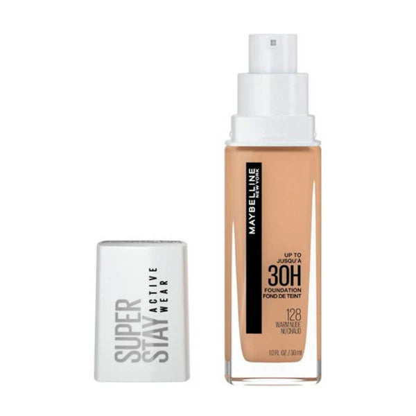 Base Maybelline SuperStay Full Cobertura 30 horas 128 Warm Nude