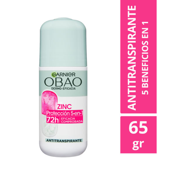 Desodorante Roll On Obao Mujer Zinc Protec 5en1 65ML