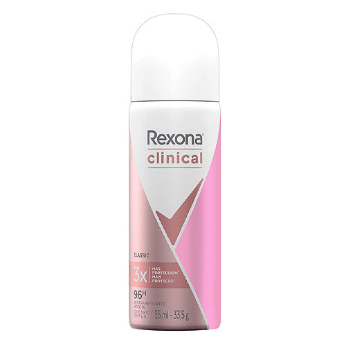 Desodorante spray Rexona Clinical Mujer Classic 55 ml