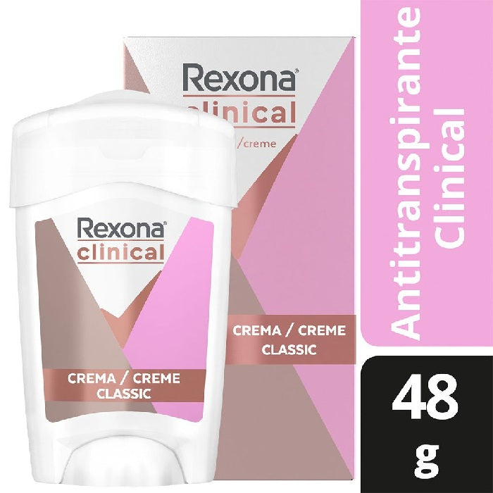 Rexona Clinical Women Classic en barra para protección contra sudor y mal olor