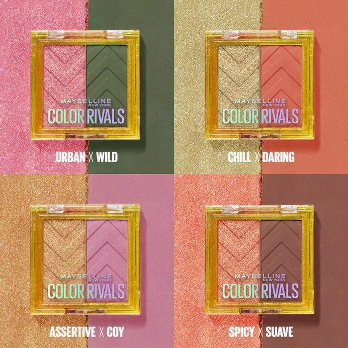 Sombra de ojos Maybelline Color Rivals URBAN X WILD