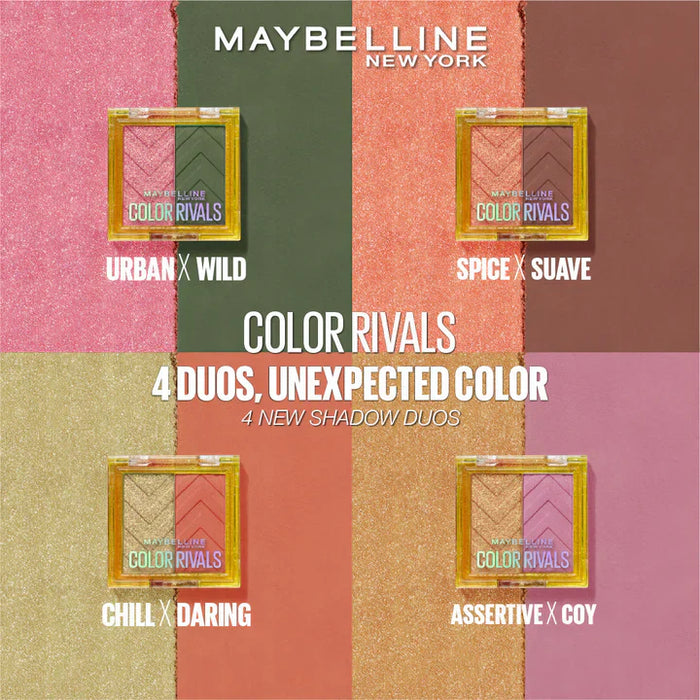 Sombra de ojos Maybelline Color Rivals SPICY X SUAVE