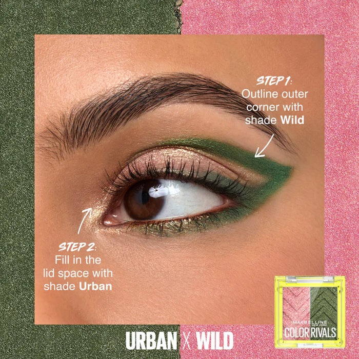 Sombra de ojos Maybelline Color Rivals URBAN X WILD